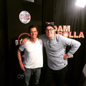 Stutts after his interview with Adam Carolla