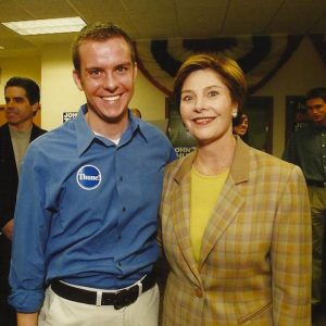 Stutts with former First Lady Laura Bush